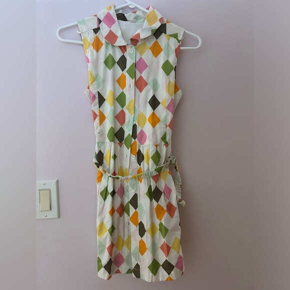 Multicolor Diamond Patterned Dress - Picture 1 of 3